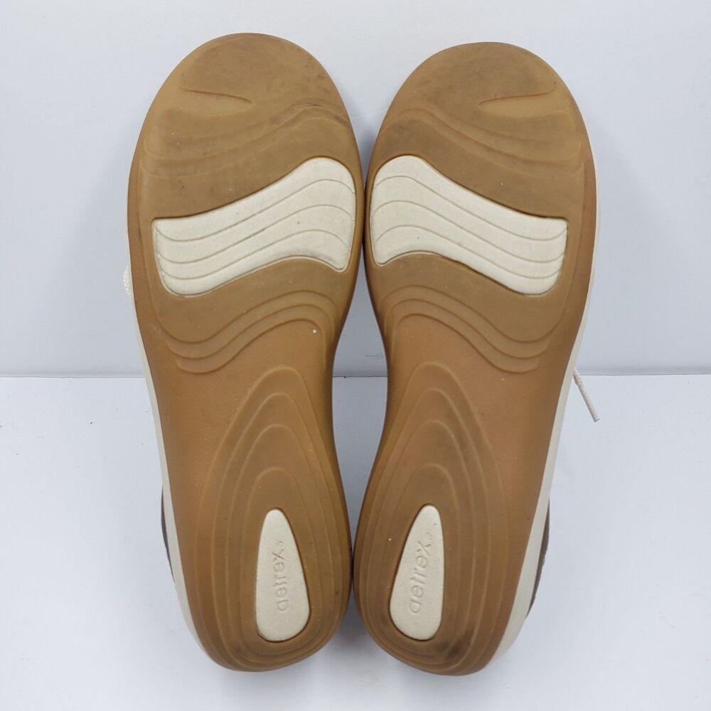 Aetrex Dana Brown Leather Lace Up Comfort Support Sneakers Womens 8.5 - Picture 11 of 11